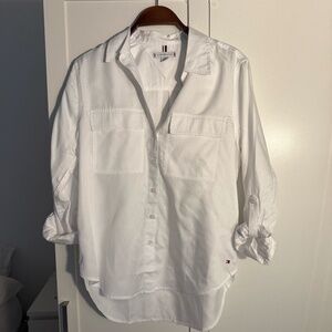 NEW Tommy Hilfiger White Button-Up Shirt
